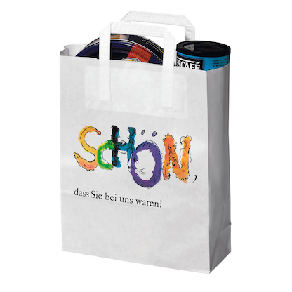 Artikelbild für VP Papier-Tragetaschen Topcraft weiß 26,0 x 33,0 cm, 250 St., Artikelnummer 589655