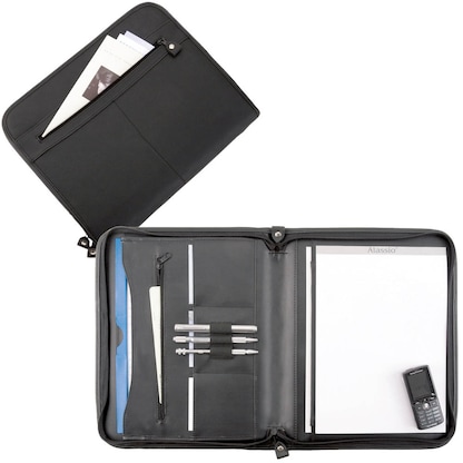 Artikelbild für Alassio Konferenzmappe MILANO Leder DIN A4 schwarz, Artikelnummer 281055