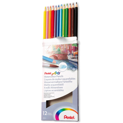 Artikelbild für Pentel Arts Aquarellstifte farbsortiert, 1 Set, Artikelnummer 871280