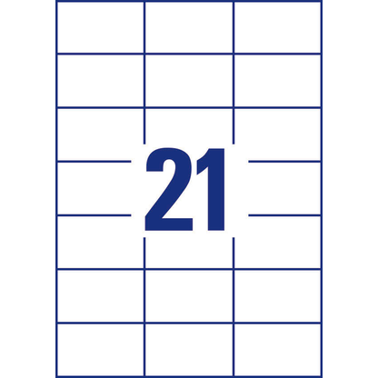 Artikelbild 3 für AVERY Zweckform Etiketten 3652-200 weiß 70,0 x 42,3 mm, 220 Blatt, Artikelnummer 341891