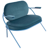 Artikelbild 1 für meet powered by PAPERFLOW 2-Sitzer Sofa SATURNE blau Stoff 118,0 x 73,0 x 88,0 cm, 1 St., Artikelnummer 231229