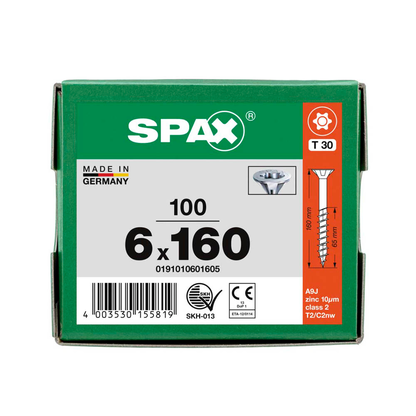 Artikelbild 8 für SPAX® Universalschrauben T30 Senkkopf WIROX 0191010601605 6 mm x 160 mm, 100 St., Artikelnummer 396228
