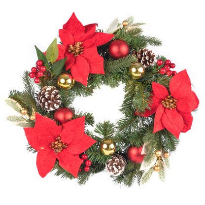 Artikelbild 2 für Idena Weihnachtskranz LED Dekoleuchte grün, 1 St., Artikelnummer 676548