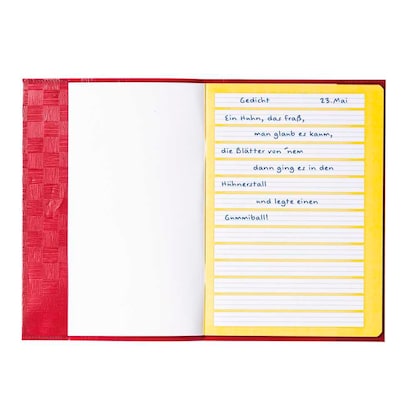 Artikelbild 2 für HERMA Heftumschlag mit Baststruktur weinrot Kunststoff DIN A5, 1 St., Artikelnummer 831881