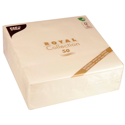 Artikelbild für PAPSTAR Servietten champagner 3-lagig 40,0 x 40,0 cm, 50 St., Artikelnummer 913236