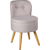 Artikelbild 1 für Echtwerk Sessel Vince hellgrau buche Stoff 42,0 x 42,0 x 71,0 cm, 1 St., Artikelnummer 161957