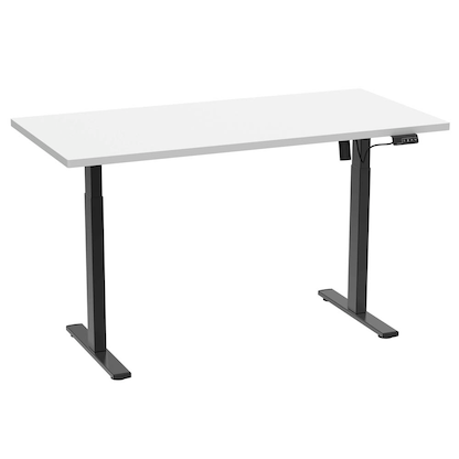 Artikelbild 4 für VCM my office Lona elektrisch höhenverstellbarer Schreibtisch weiß rechteckig, T-Fuß-Gestell schwarz 110,0 x 80,0 cm, Artikelnummer 269926