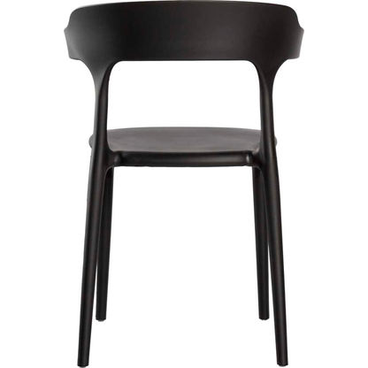Artikelbild 3 für LÜLLMANN Besucherstuhl 230810 schwarz Kunststoff, 1 St., Artikelnummer 790996