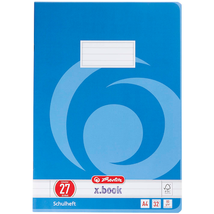 Artikelbild 3 für herlitz Schulheft x.book Lineatur 27 liniert DIN A4 Innen- und Außenrand, 32 Blatt, 1 St., Artikelnummer 891644