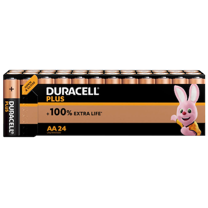 Artikelbild für DURACELL Batterien PLUS Alkali-Mangan Mignon AA 1,5 V, 24 St., Artikelnummer 139398