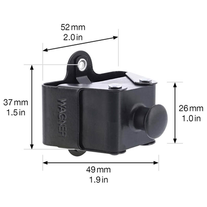 Artikelbild 2 für WAGNER® design yourself Garderobenhaken WH 2099 mit 1 Haken schwarz, 2 St., Artikelnummer 419347