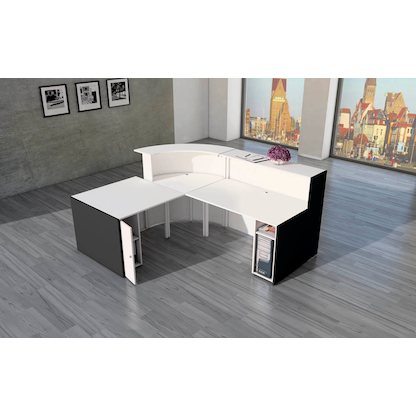 Artikelbild 4 für Kerkmann Unterschrank für Empfangstheke gerade, weiß 30,0 x 60,0 x 73,5 cm, Artikelnummer 690382