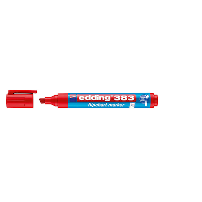 Artikelbild für edding 383 Flipchart-Marker rot 1,0 - 5,0 mm, 10 St., Artikelnummer 269462