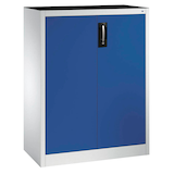 Artikelbild 1 für CP Stahlschrank 8520-000 S10092 lichtgrau, enzianblau 2 Fachböden 93,0 x 40,0 x 120,0 cm, aufgebaut, 1 St., Artikelnummer 414072