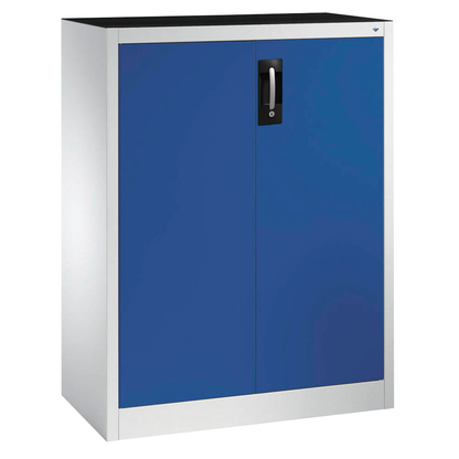 Artikelbild für CP Stahlschrank 8520-000 S10092 lichtgrau, enzianblau 2 Fachböden 93,0 x 40,0 x 120,0 cm, aufgebaut, 1 St., Artikelnummer 414072