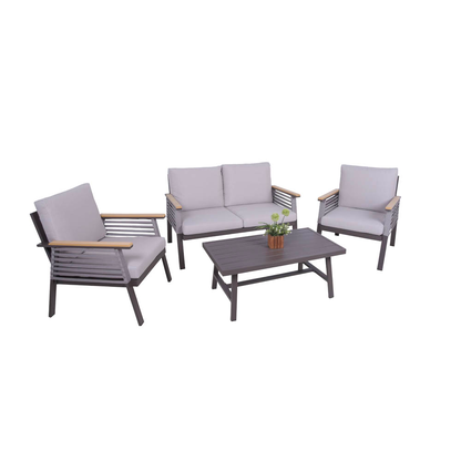 Artikelbild für Garden Pleasure Loungegruppe DENIA beige, braun Metall, 12-teilig, Artikelnummer 544112