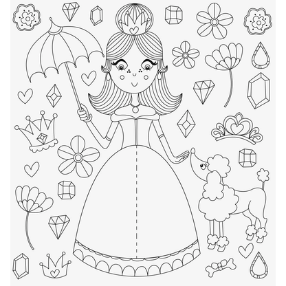 Artikelbild 8 für HEYDA 3D Prinzessin Malset farbsortiert, 1 St., Artikelnummer 689659