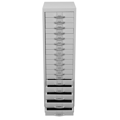 Artikelbild 3 für Gürkan Schubladenschrank lichtgrau 18 Schubladen 30,0 x 40,0 x 105,0 cm, 1 St., Artikelnummer 564760