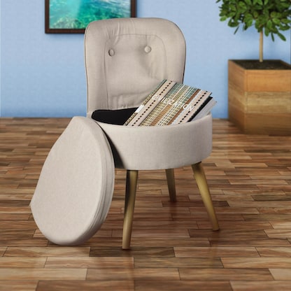 Artikelbild 5 für Echtwerk Sessel Vince creme buche Stoff 42,0 x 42,0 x 71,0 cm, 1 St., Artikelnummer 162022