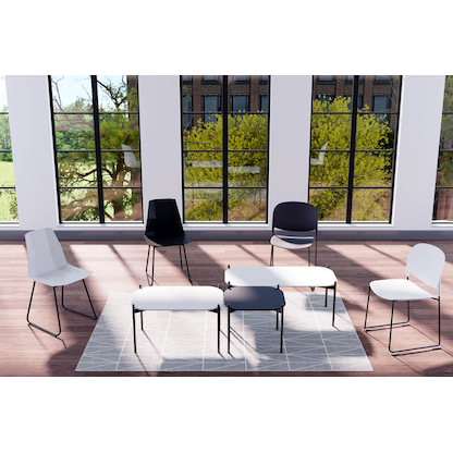 Artikelbild 3 für meet powered by PAPERFLOW meet Beistelltisch quadratisch MDF-Platte schwarz 50,0 x 50,0 x 40,0 cm, 1 St., Artikelnummer 300444