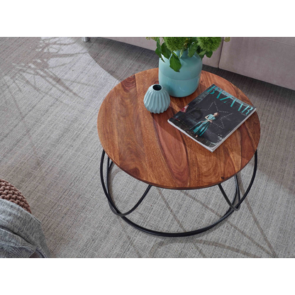 Artikelbild 4 für WOHNLING Couchtisch rund Holz braun 60,0 x 60,0 x 40,0 cm, 1 St., Artikelnummer 438624