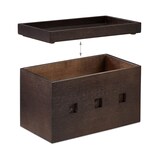 Artikelbild 1 für relaxdays Kabelbox 25,5 cm braun, Artikelnummer 762581