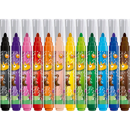 Artikelbild 2 für maped JUNGLE fever Filzstifte farbsortiert, 12 St., Artikelnummer 260368