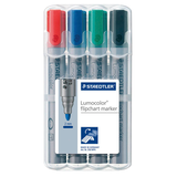 Artikelbild 1 für STAEDTLER Lumocolor Flipchart-Marker farbsortiert 2,0 mm, 4 St., Artikelnummer 778787