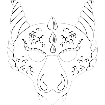 Artikelbild 2 für folia Bastelset Kindermasken weiß 6 St., Artikelnummer 479083