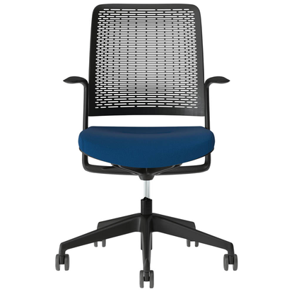Artikelbild 2 für AKTION: Nowy Styl Bürostuhl WITHME Stoff blau, Gestell schwarz, Artikelnummer 109817