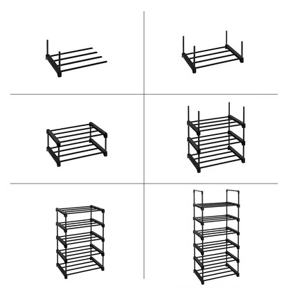 Artikelbild 8 für SONGMICS Schuhregal schwarz 45,0 x 30,0 x 106,0 cm, 1 St., Artikelnummer 438568