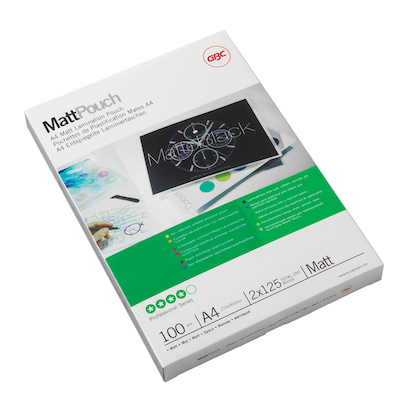 Artikelbild 2 für GBC MattPouch Laminierfolien matt für A4 125 micron, 100 St., Artikelnummer 358812