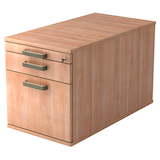 Artikelbild 1 für HAMMERBACHER TC20 Rollcontainer nussbaum 3 Auszüge 42,8 x 80,0 x 51,2 cm, Artikelnummer 860751