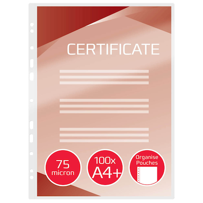 Artikelbild 2 für GBC Laminierfolien glänzend für A4 75 micron Universal-Lochung, 100 St., Artikelnummer 492193