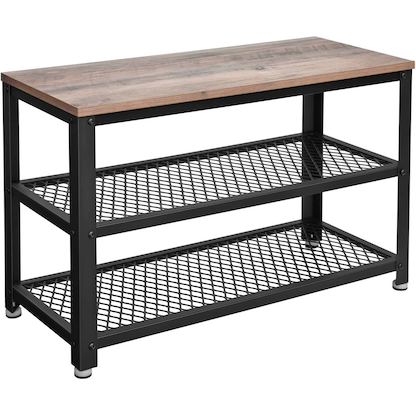 Artikelbild für VASAGLE Schuhbank LBS73MB grau, schwarz Holz 73,0 cm, Artikelnummer 439337