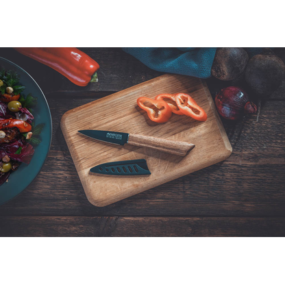 Artikelbild 5 für NIROSTA Küchenmesser Flow Fair schwarz, Klinge: 8,5 cm, 1 St., Artikelnummer 584419