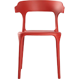 Artikelbild 1 für LÜLLMANN Besucherstuhl 230813 rostrot Kunststoff, 1 St., Artikelnummer 791059