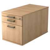 Artikelbild 1 für HAMMERBACHER Haziender Rollcontainer eiche 3 Auszüge 42,8 x 80,0 x 51,2 cm, Artikelnummer 633060