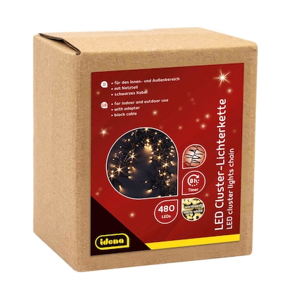 Artikelbild 2 für Idena 480er LED Lichterkette schwarz 14,5 m, 1 St., Artikelnummer 676553