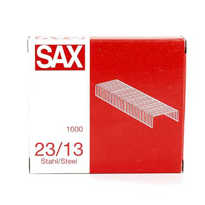 Artikelbild für sax design Heftklammern 23/13, 1.000 St., Artikelnummer 390120