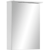 Artikelbild 1 für MÖBELPARTNER Spiegelschrank Basic 148443 kreideweiß 50,4 x 23,7 x 72,3 cm, Artikelnummer 673701