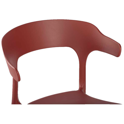 Artikelbild 5 für LÜLLMANN Besucherstuhl 230813 rostrot Kunststoff, 1 St., Artikelnummer 791059