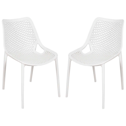 Artikelbild für Garden Pleasure Gartenstühle TEANA weiß, 2 St., Artikelnummer 796379