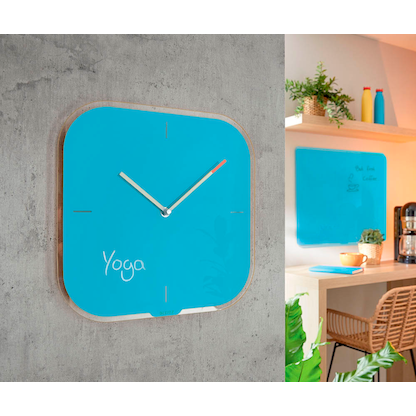 Artikelbild 3 für LEITZ Wanduhr Cosy blau Sicherheitsglas 30,0 x 30,0 cm, Artikelnummer 424384