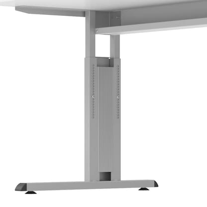 Artikelbild 6 für HAMMERBACHER OS 12 höhenverstellbarer Schreibtisch buche rechteckig, C-Fuß-Gestell silber 120,0 x 80,0 cm, Artikelnummer 656722