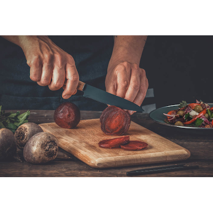 Artikelbild 6 für NIROSTA Küchenmesser Flow Fair schwarz, Klinge: 13,5 cm, 1 St., Artikelnummer 584157