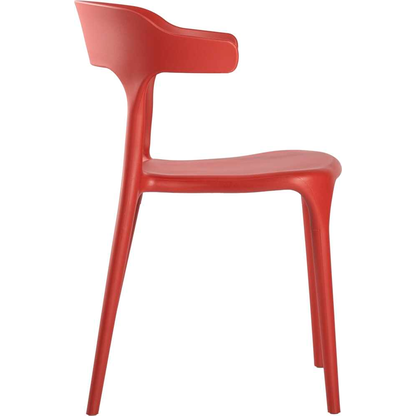 Artikelbild 4 für LÜLLMANN Besucherstuhl 230813 rostrot Kunststoff, 1 St., Artikelnummer 791059