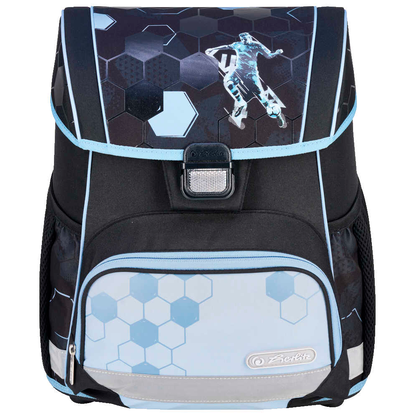 Artikelbild 2 für herlitz Schulranzen-Set Loop Plus Cyber Soccer Kunstfaser grün, Artikelnummer 556379