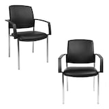 Artikelbild 1 für Topstar Besucherstühle BtoB 10 BB190A D10 schwarz Kunstleder, 2 St., Artikelnummer 356283