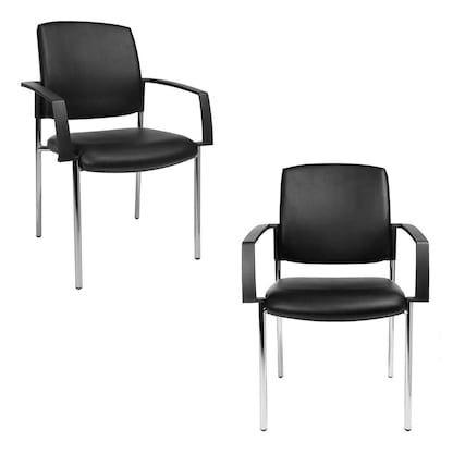 Artikelbild für Topstar Besucherstühle BtoB 10 BB190A D10 schwarz Kunstleder, 2 St., Artikelnummer 356283